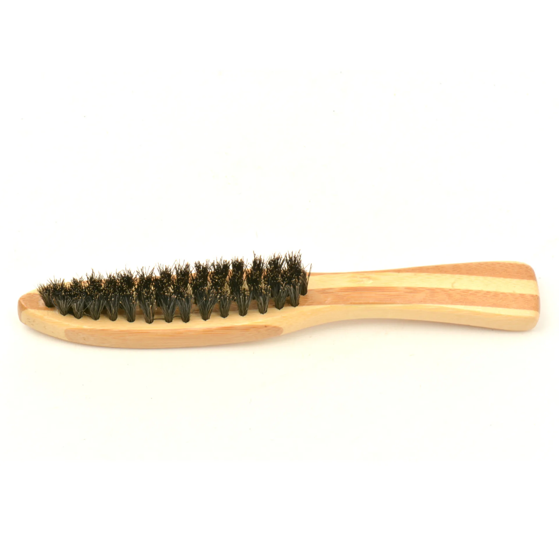 1 PCS Top Quality Bamboo Handle Beard Styling Brush For Men Practical Facial Hair Cleaning Tool 2