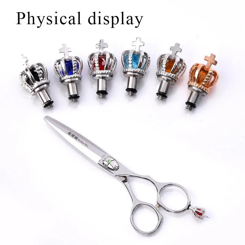 

10 pieces/lot Removable Finger Rest Scissors Tang Tail Nail Clavo De Cola Hairstyling Tool Salon Shear Scissor Parts M:2.5*0.5mm