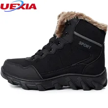 

Winter Ankle Boots Men's Comfortable Snow Boots Man Non-Slip Flats With Plush Men Warm Cotton Shoes Botas Hombre Big Size 39-48