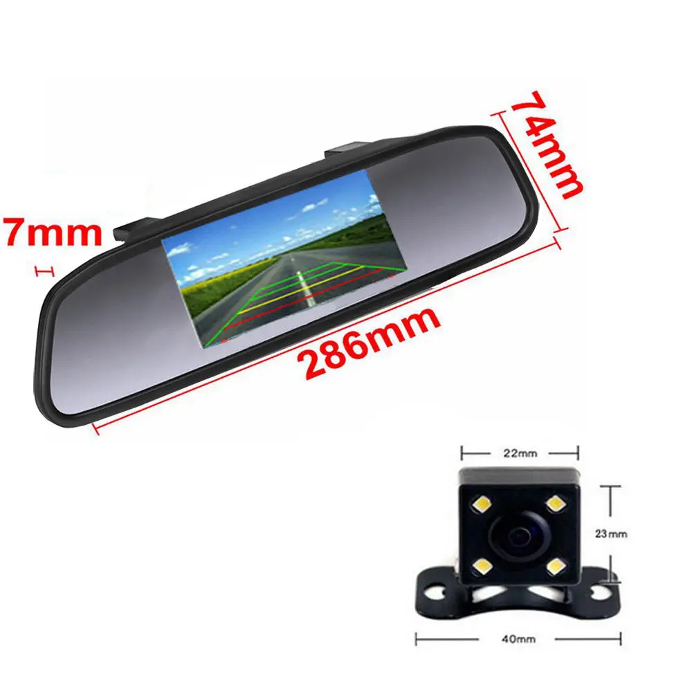  Podofo Car Monitors TFT LCD 4.3