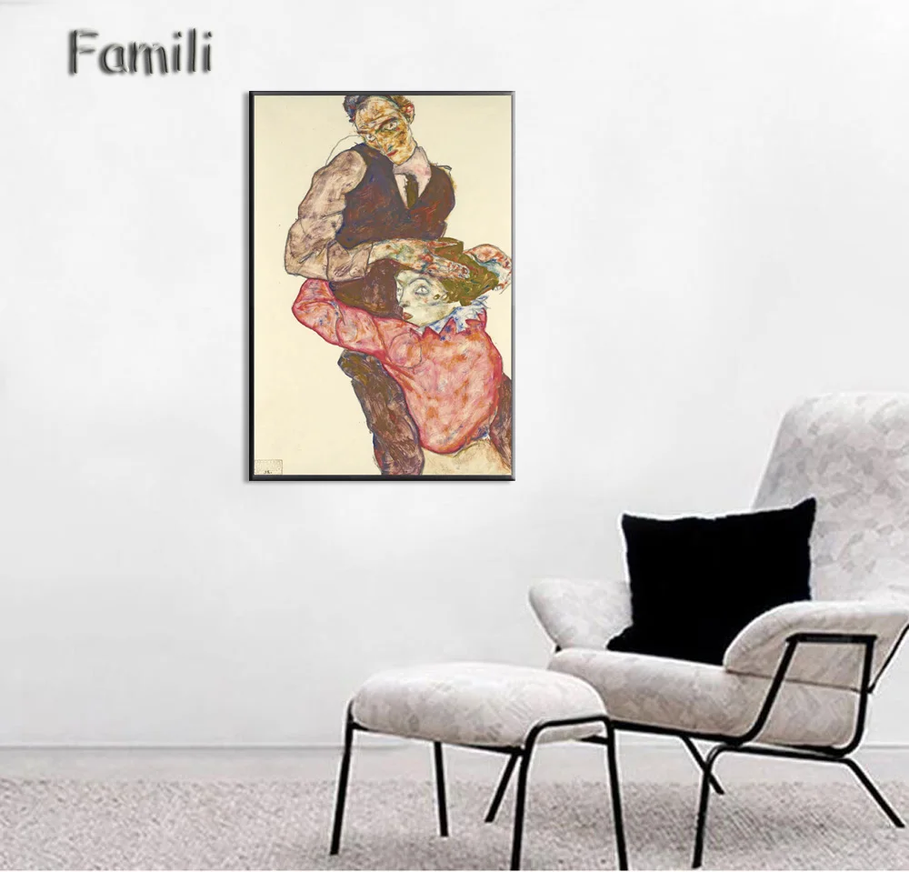 

The Logicians Oil Painting Wall decor canvas painting art print Canvas Print Wall Art Egon Schiele Multi Style Selection-04