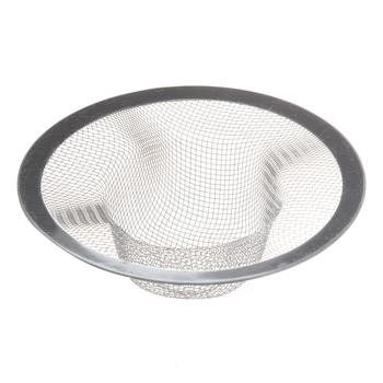 

DSHA New Hot New Silver Kitchen Basket Drain Garbage Stopper Metal Mesh Sink Strainer
