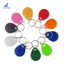 Предварительно запрограммирован с уникальным ID125khz RFID смарт EM ID Чтение только доступ брелок тег жетон Брелок карта цвет смешанный цвет