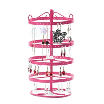 

New 188 Hole Round Earrings Ear Studs Jewelry Display Rack White Metal Stand Organizer Holder Display Showcase Shelf Hot Selling