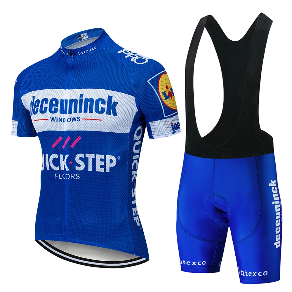 Pro Team Quick Step велосипедная майка 19D комплект велосипедной одежды Ropa cicissm велосипедная одежда Мужская короткая одежда Maillot Culotte - Цвет: Cycling suit