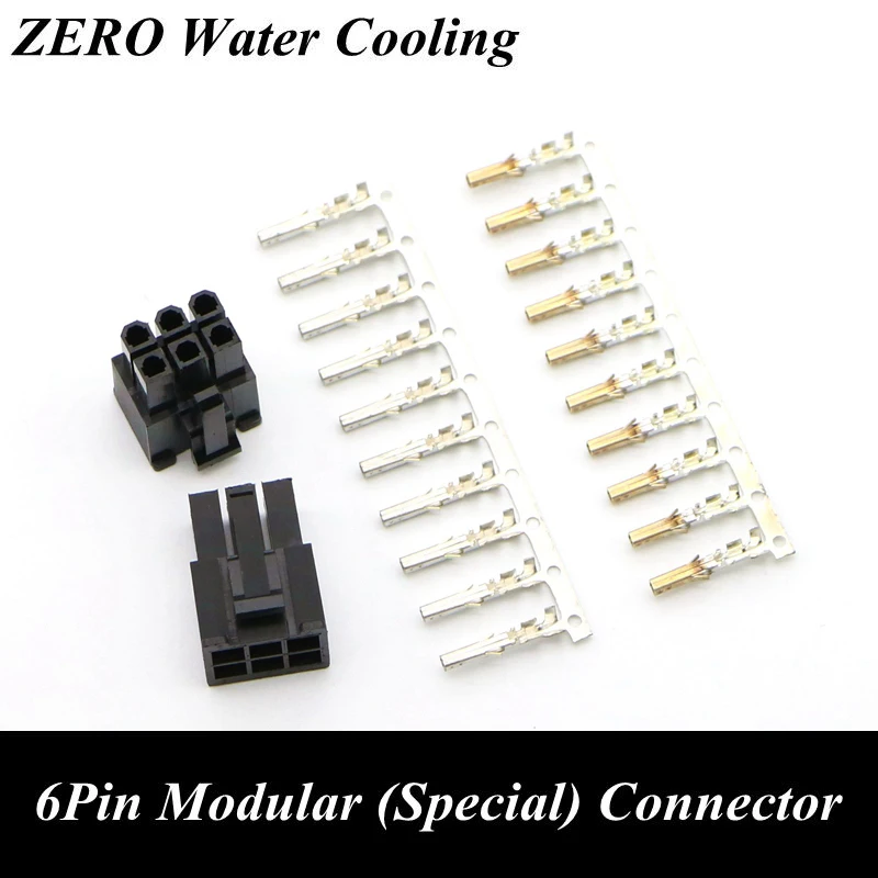 PSU Modular Power Supply 6Pin Connector with 6pcs Terminal pins for