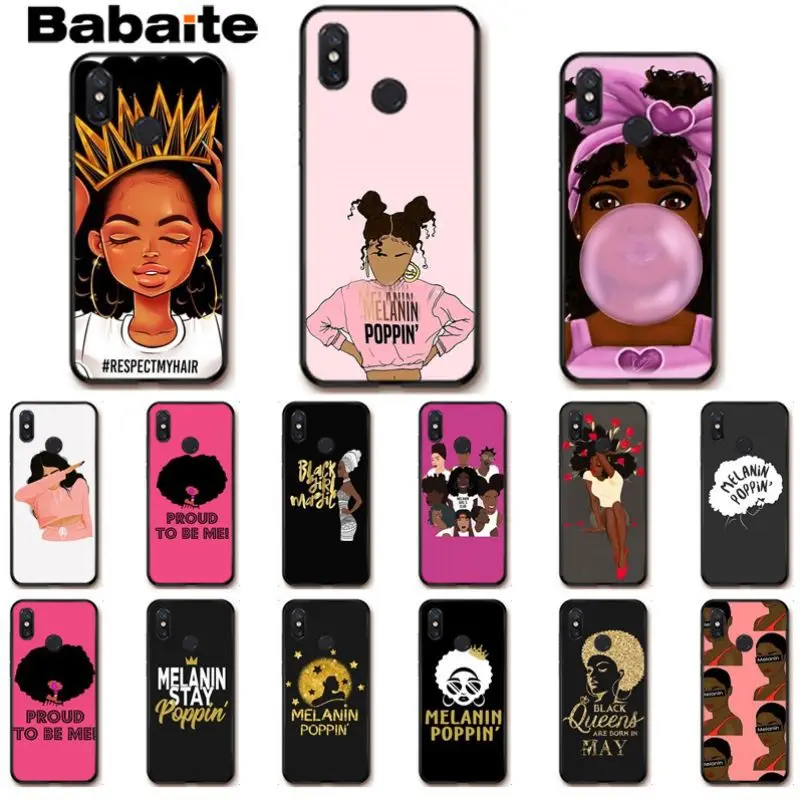 

Babaite 2bunz Melanin Poppin Aba Soft Silicone Phone case For xiaomi mi 8se 6 mi8lite note2 note3 mix2 max2 max3 Mobile Cover