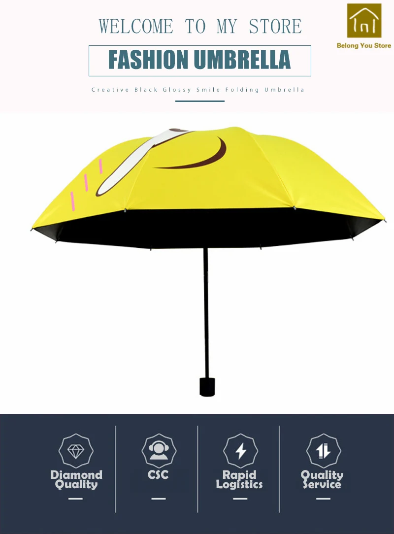 Творческий Смешные Солнечный складной зонтик силиконовые ветрозащитный зонтик Карманный Зонтик Jardin ручной работы зонтик зонтики дождь