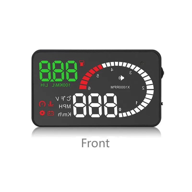 Автомобильный светодиодный проектор на лобовом стекле, OBD сканер скорости топлива Предупреждение ющий сигнал тревоги, диагностические инструменты