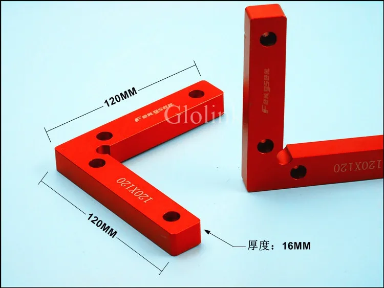 90 градусов позиционирования квадраты 4," x 4,7" алюминиевый сплав Правый Угол зажимы деревообрабатывающие столярные инструменты L блок квадратный 1 шт
