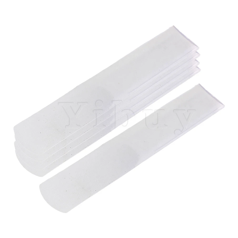 

Yibuy 5x Durable Transparent Resin E Flat Alto Saxophone Reeds 70mm x 14.5mm