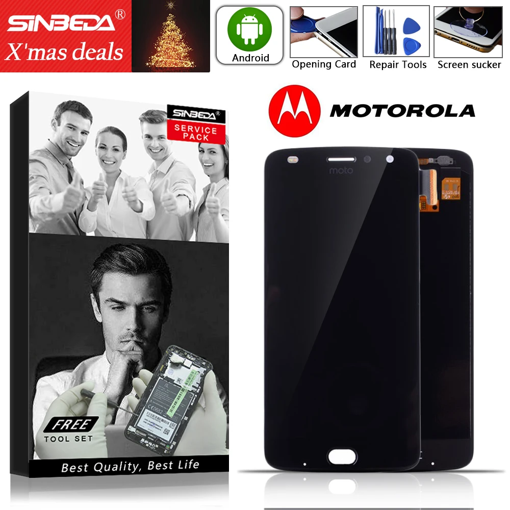 

AMOLED 5.5" For Motorola Moto Z2 Play XT1070-01/07/08/10 LCD Display Touch Screen Digitizer For Moto Z2 Play Display XT1710 LCD