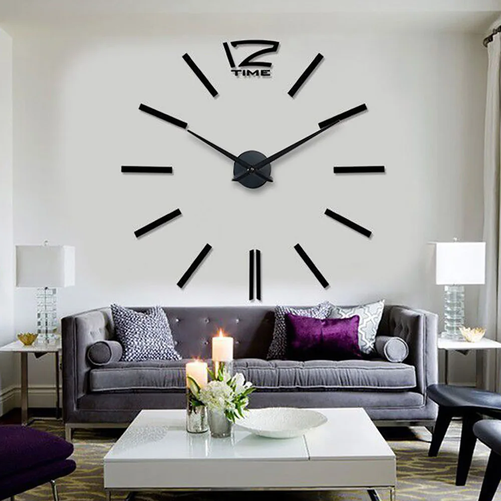 Большие цифровые настенные часы современный дизайн 3D Saat Reloj Horloge Relogio de Parede Klok