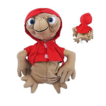 

25cm Movie The Extra-Terrestrial Red Coat ET Plush Toys Stuffed Soft Dolls Kids Gift
