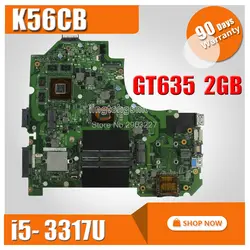 SAMXINNO для ASUS K56CB K56CM A56C S550CM Материнская плата ноутбука REV2.0 с I5-3317U Графика GT635 K56CM плата 100% тестирование