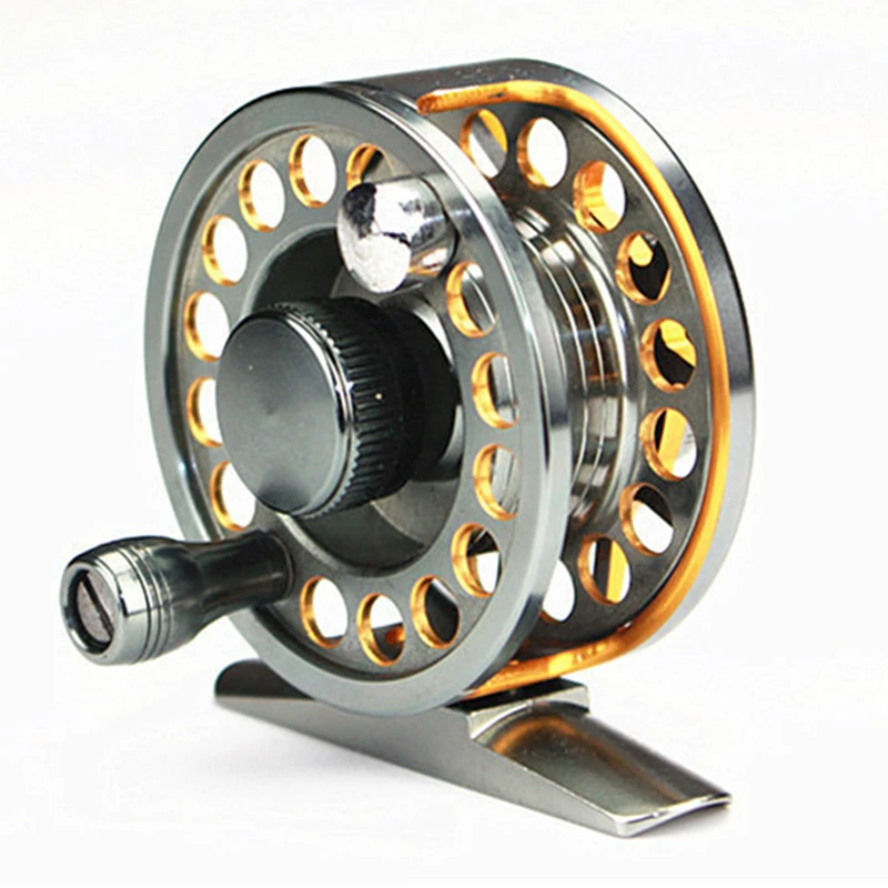 Ultra Light Aluminum Alloy Trolling Mini Ice Fishing Reel Super Brake
