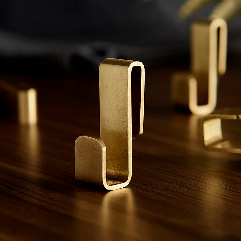 2pcs/lot S Shape Brass Hook Removable Flat S Hook For Bracket Kitchen Bedroom Hook Free Shipping