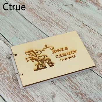 

DIY Modern Wedding Guest Book Wooden Wedding Guest Book Wooden Guestbook livre d'or Personalised Guest Book