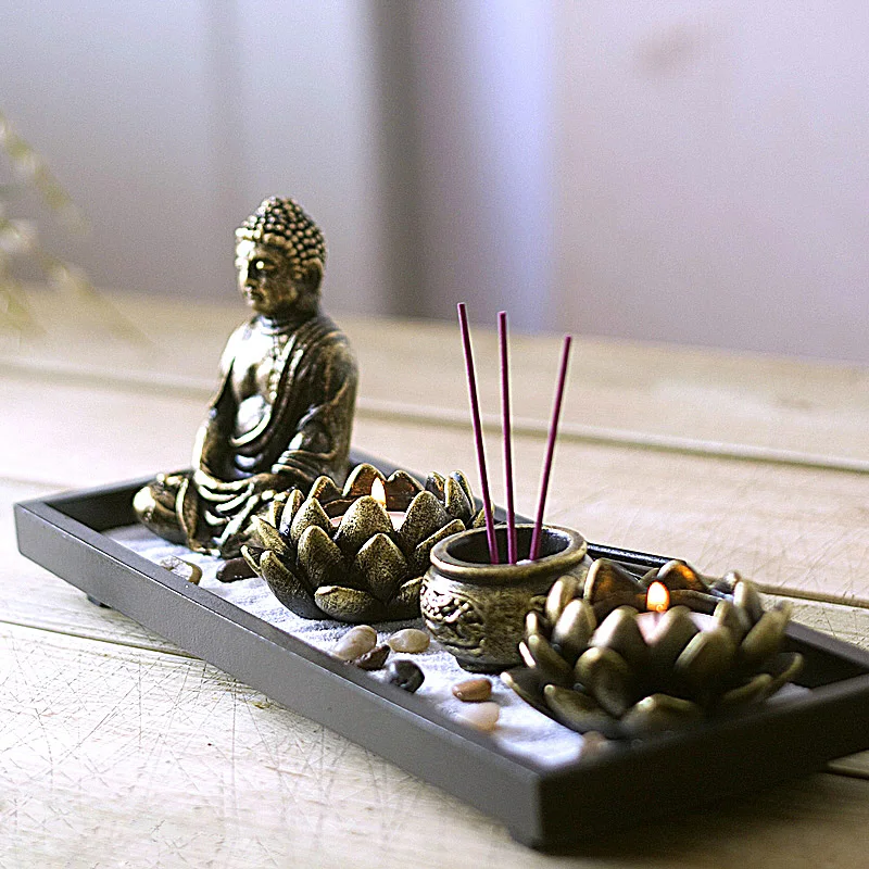 

Buddha Zen Buddha Incense Candle Ornaments Incense Burner Incense Incense Censer Aromatherapy Candle Holder