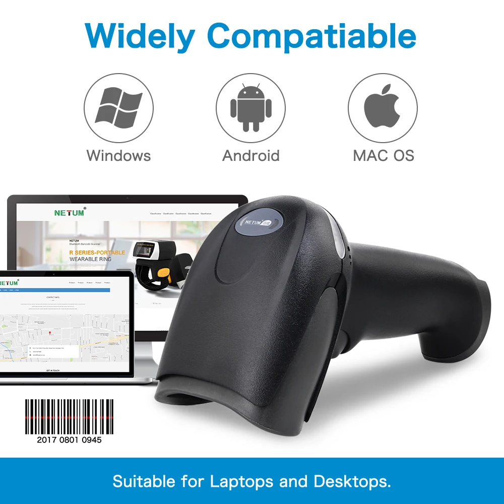 NETUM RD-2013 المحمولة USB الباركود ماسحة السلكية الليزر 1D الباركود قارئ ل POS والمخزون NETUM RD-2013 المحمولة USB الباركود ماسحة السلكية الليزر 1D الباركود قارئ ل POS والمخزون
