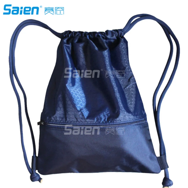 2 шт. водоотталкивающая Gymbag большой рюкзак Drawstring Sackpack для покупок Спорт Йога Баскетбол Рюкзак - Цвет: Blue-L(size)