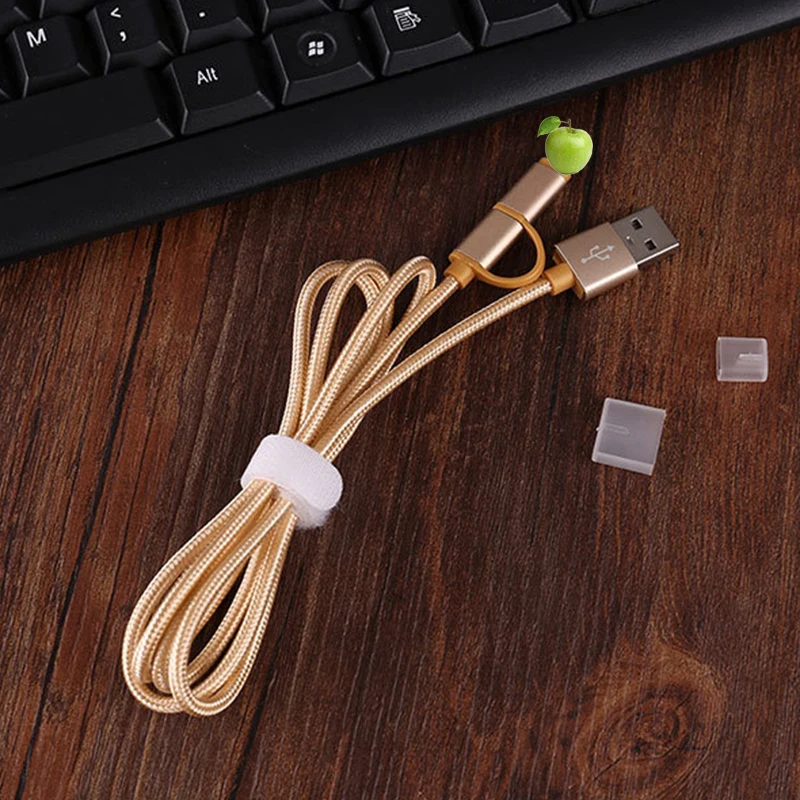 USB кабели конвертер 3 в 1 кабель 2.4A Быстрая зарядка для передачи данных xiaomi huawei iPhone