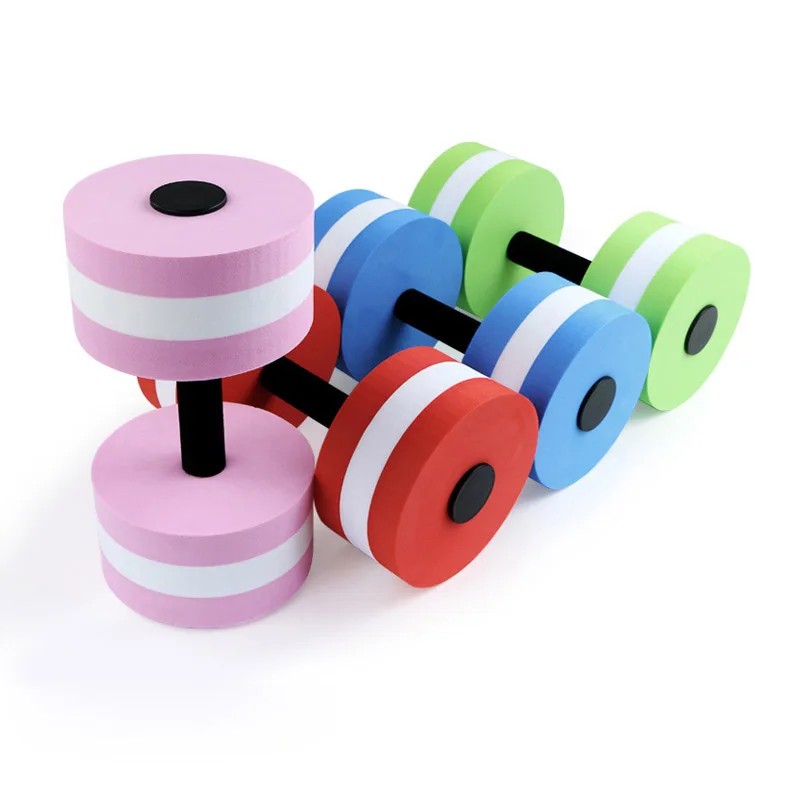 

1pair Swimming EVA Floating Dumbbell Aquatic Barbell Water Aerobics Fitness Exercise Water Yoga Dumbbell Durable Stylish Barbell