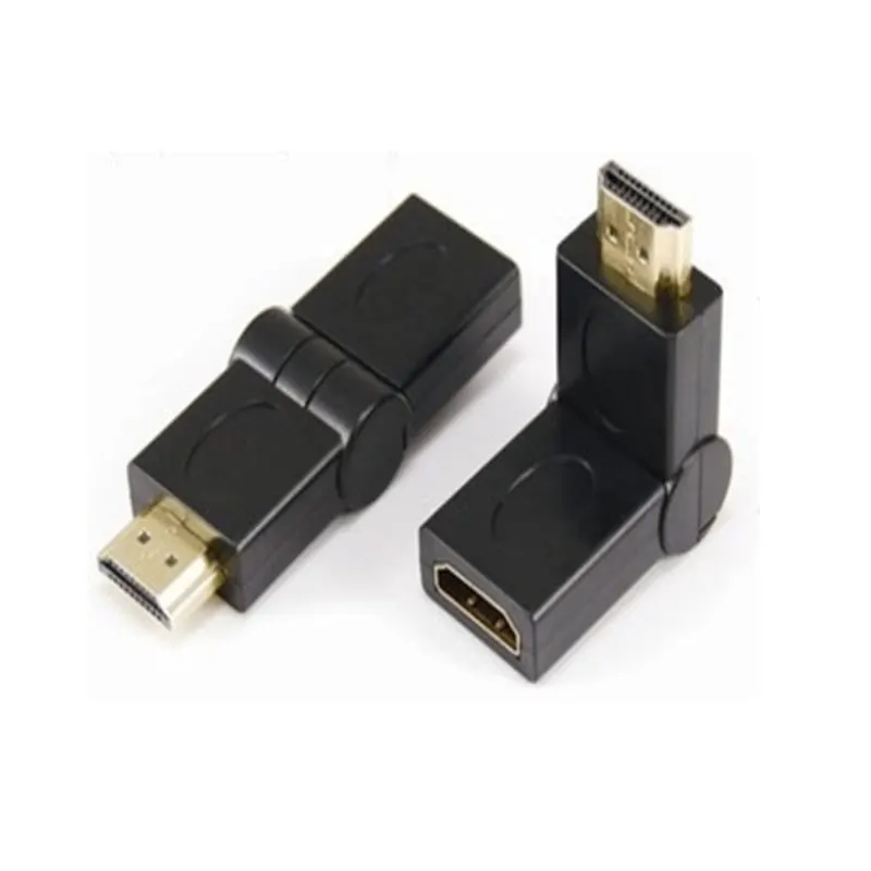 HDMI transfer head rotation 180 degrees, 90 degrees HDMI, extended male