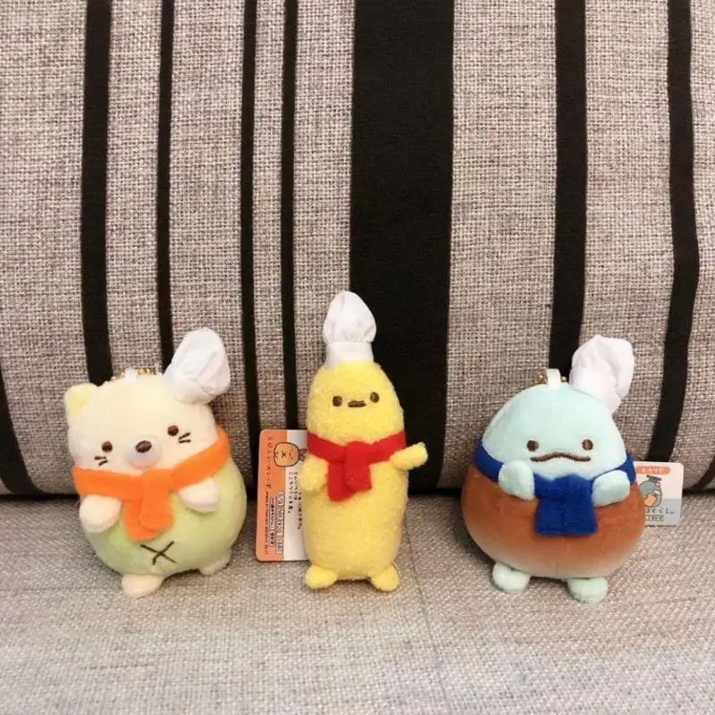 

1 Pc new Creative Cartoon Anime cook Sumikko Gurashi Corner Creature Plush Toys for kids cute Pendant gift