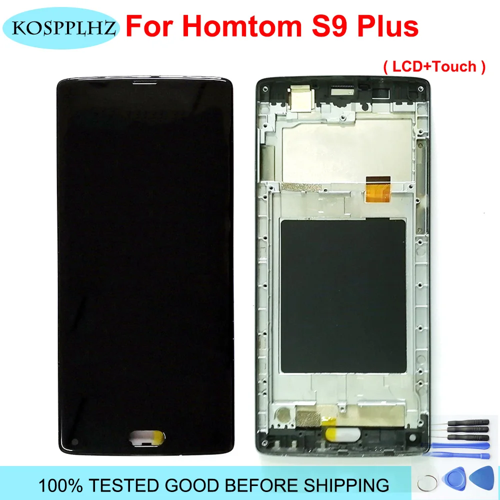 

For Homtom S9 Plus LCD Display + Touch Screen Digitizer Assembly Original With Frame 5.99" For Homtom S9Plus S9+ LCD +Tools