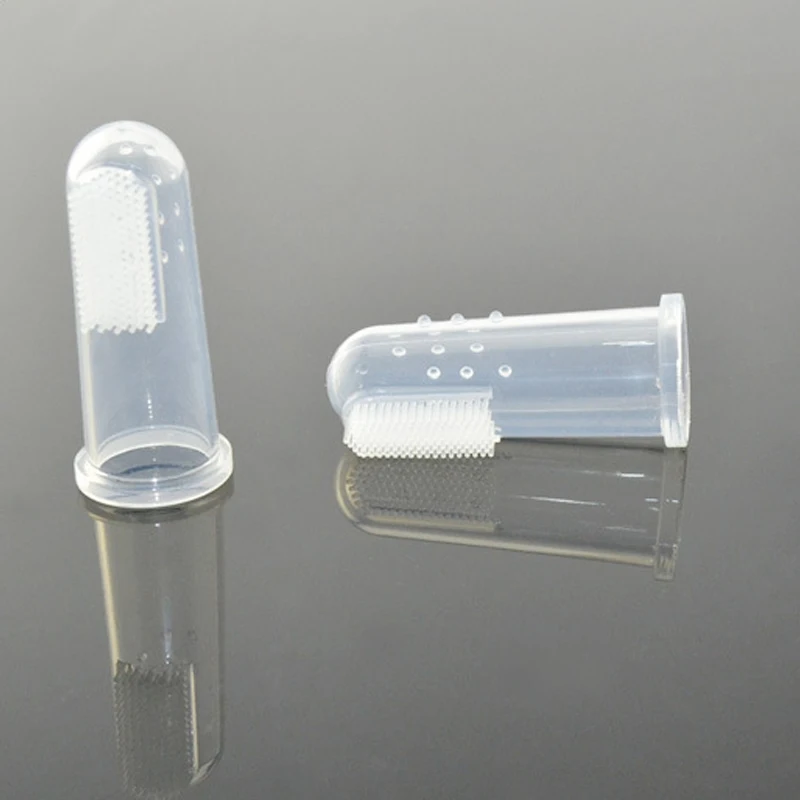 Baby Kids Silicone Finger Toothbrush Gum Brush Infant Deciduous Tooth Brush With Clear Massage Escova De Dente Infantil