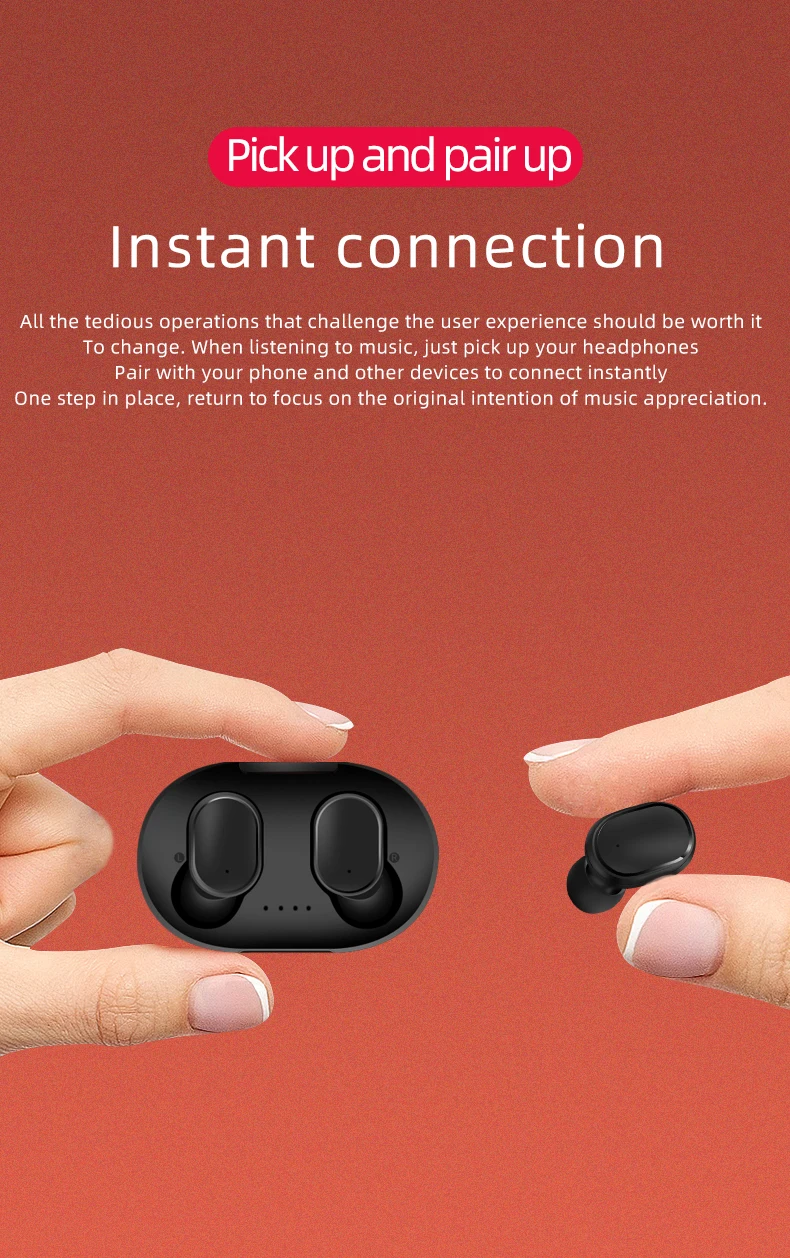 A6S Wireless Earbuds Bluetooth 5.0 TWS Headsets Noise Cancelling Mic A6S Wireless Earbuds Bluetooth 5.0 TWS Headsets Noise Cancelling Mic