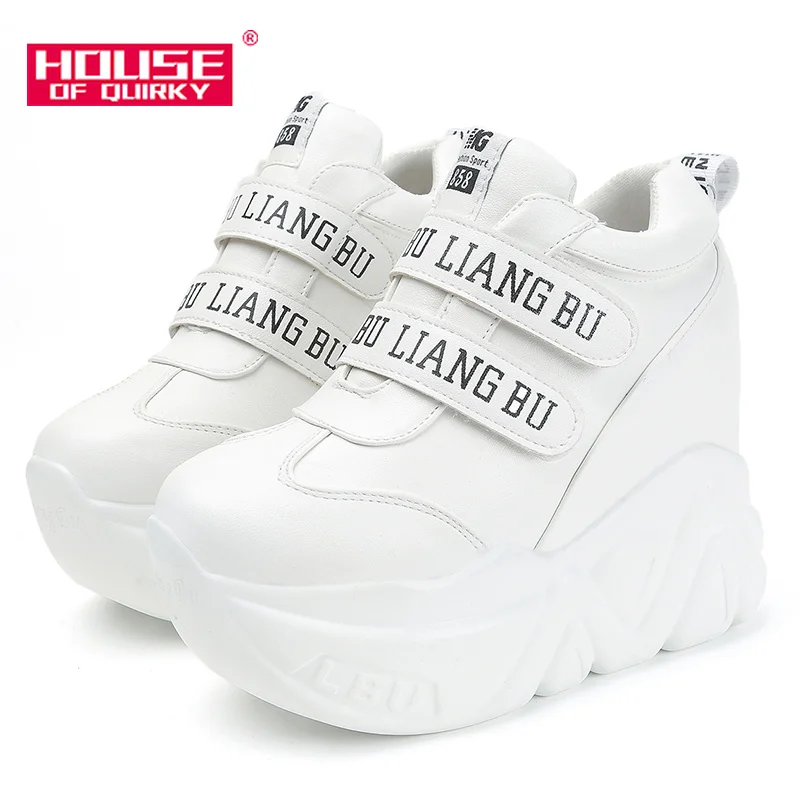

Outdoor Platform Women Sports Shoes Fashion Net Cloth Women Vulcanized Shoes Casual Wedge Shoes Women Waterproof Taiwan Lace-up