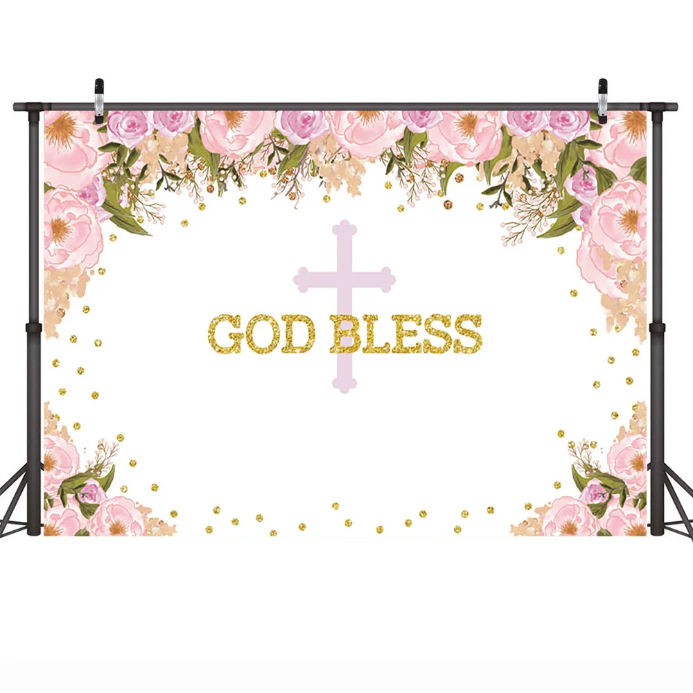 Фотофон Mehofoto с Богом и надписью God Bless|Фон для фотосъёмки| |