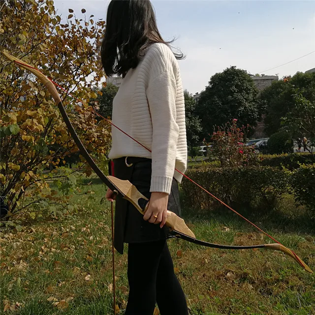  US $80.03 Archery Traditional Chinese Handmade Hunting Arrow Takedown Recurve Chinese Mast