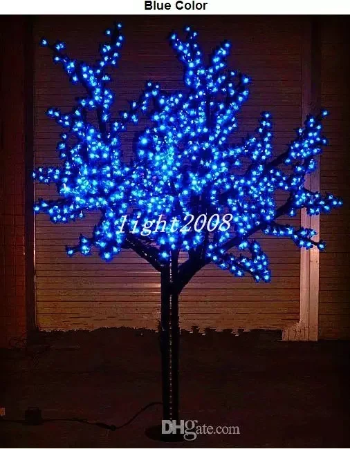 Светодиодный светильник на Рождество, вишневый цвет, дерево, свет 960 шт., светодиодный s 6 футов/1,8 м, высота 110В переменного тока/220В переменного тока, непромокаемый для наружного использования
