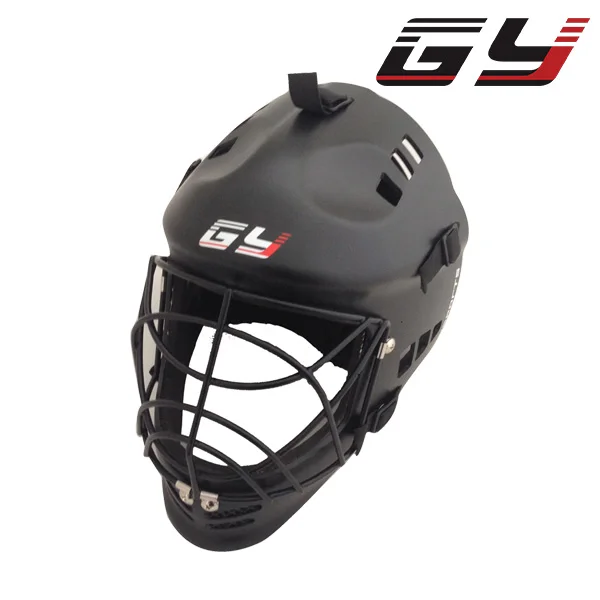 

GY FREE SHIPPING EVA Floorball Mask Goalie helmet Mask Black Street Hockey Mask Face Shield