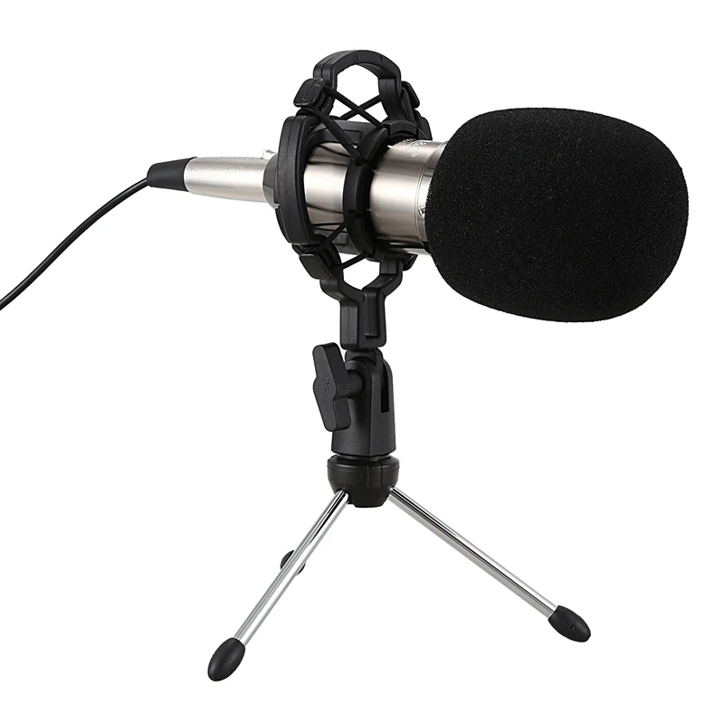 

Hzm&C Microphone Condenser Sound Recording Upgraded Bm 800 Usb Wired Microphone with Shock Mount for Radio Singing Recording K