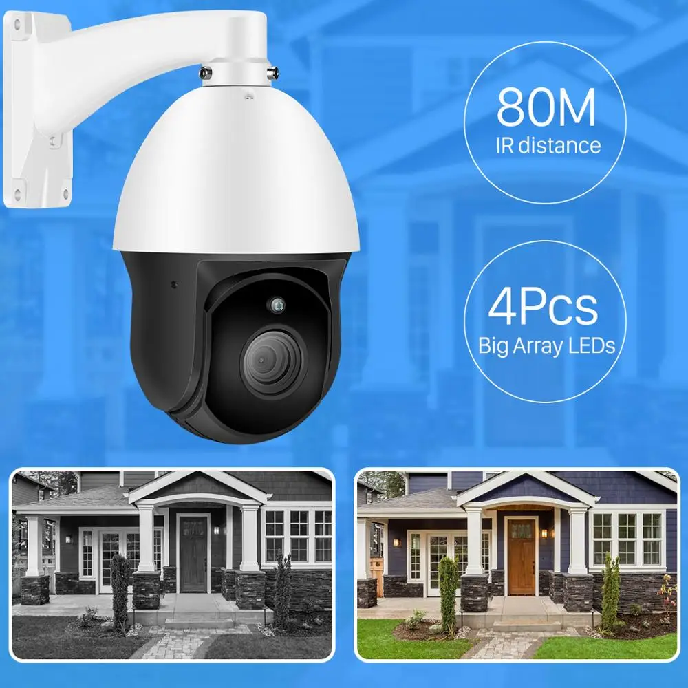 ANBIUX H.265 3MP PTZ IP Камера 2MP 30X зум Водонепроницаемый Hi3516E 1080P Мини Скорость купол