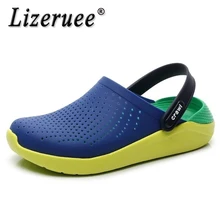 Lizeruee Summer EVA Slippers Men Clogs Outdoor Slides Couple Flip Flops Girl Flats Platform Shoes Rubber Shoes Zapatos Mujer