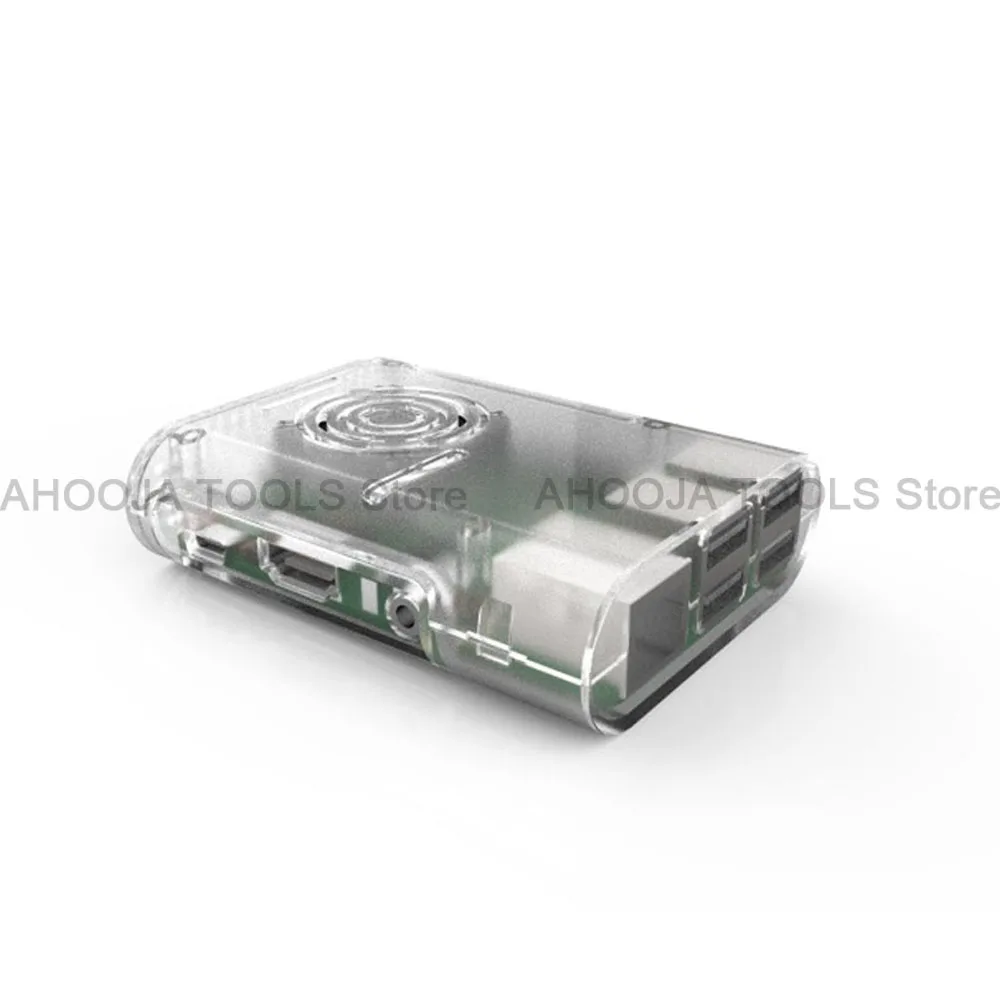 Для Raspberry Pi 3B + чехол ABS Защитный корпус съемный чехол для Raspberry Pi 2B Pi 3B с охлаждающим вентилятором теплоотвод