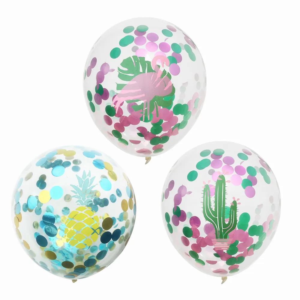 

Printing Latex Balloon Holiday Birthday Party Student Dance Hawaii Tropical Party Scene Layout Home Decoration Confetti Balloons