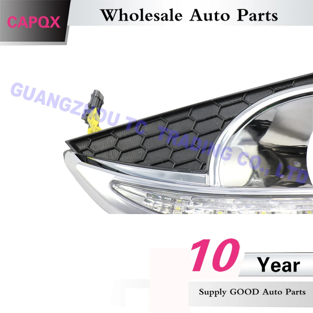 CAPQX 1 пара для Chevrolet Captiva 2011 2012 2013 Светодиодная лампа дневные ходовые огни передние