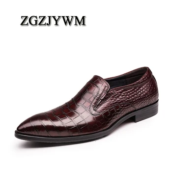 

ZGZJYWM Genuine Leather Men Shoes Italy Brand Lace-up Sapatilha Top Quality Hombre Business Moccasins Dress Chaussure Homme