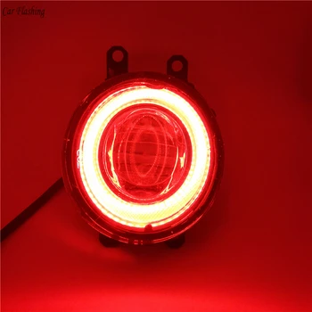 

Car Flashing 2Pcs LED Angel Eyes Fog Light Lamp DRL Daytime Running Light Daylight 2 Functions For Toyota RAV4 2009-12,2016-17
