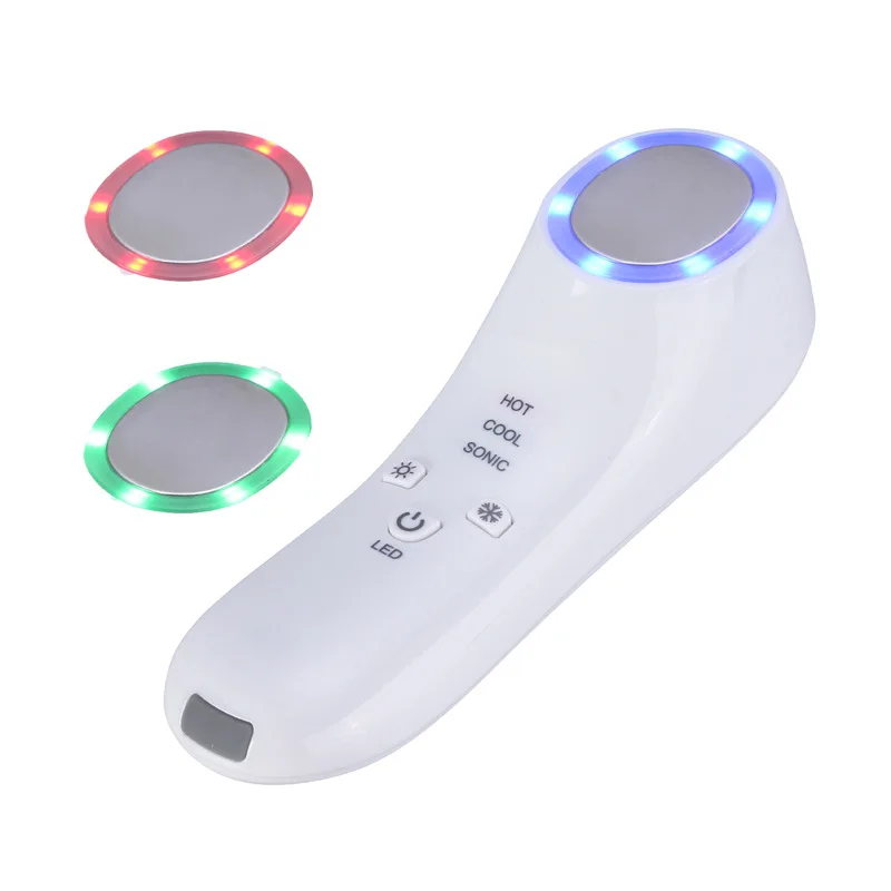 Face Massage Wrinkles Photon Thermal Cold Instrument Vibration Massage