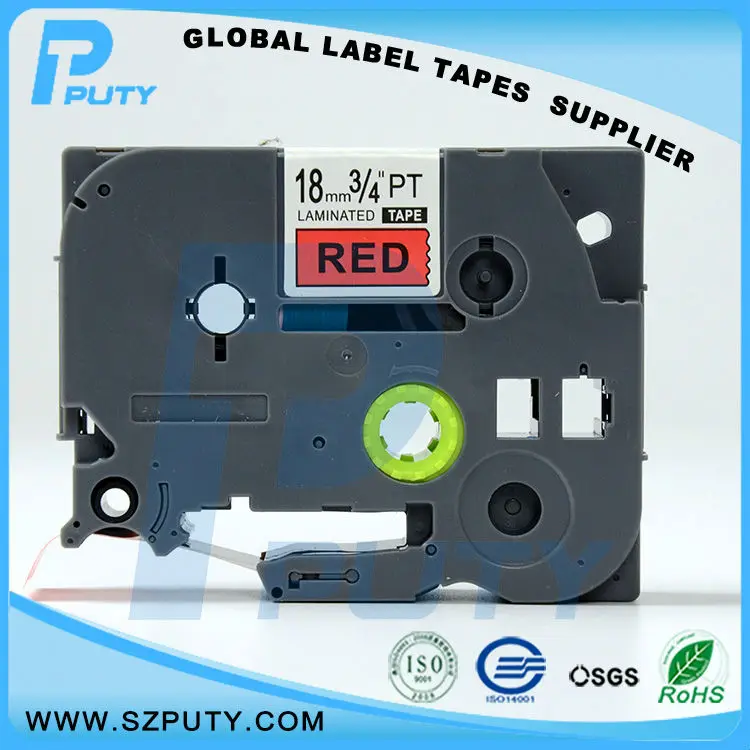 TZ2-441 Black on Red & 18mm