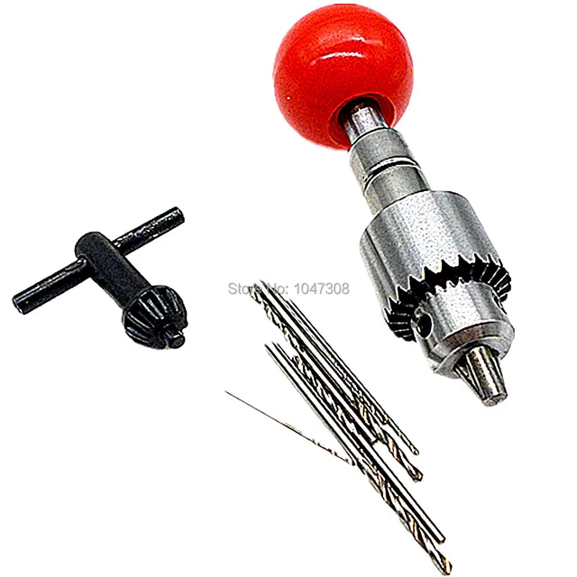Hand Drill Jewelry Craft Hand Pin Hole Jewelers Burs Drilling 0.3 4.0mm Mini Hand Twist Drill