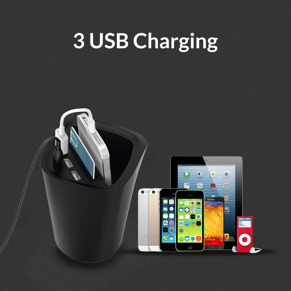 Автомобильное зарядное устройство ORICO 3 USB постоянный ток/5 В 7 2 А разъем для