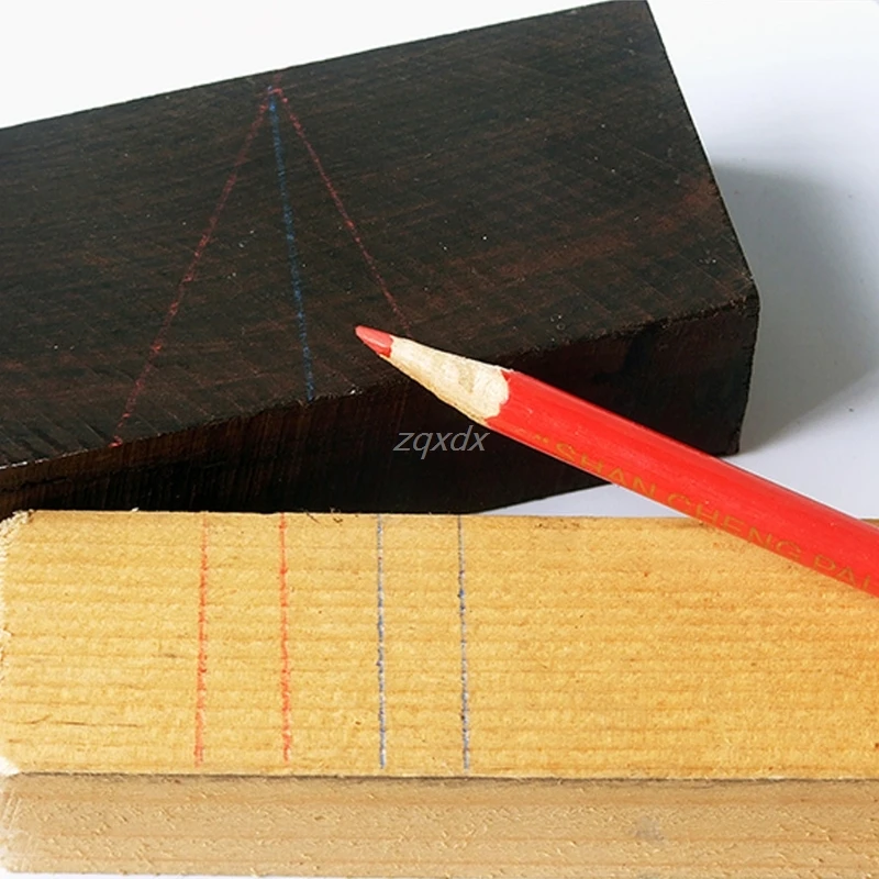 10 шт./компл. синий и красный провод круглый Плотницкие карандаши для деревообработки Core маркер июля Прямая поставка
